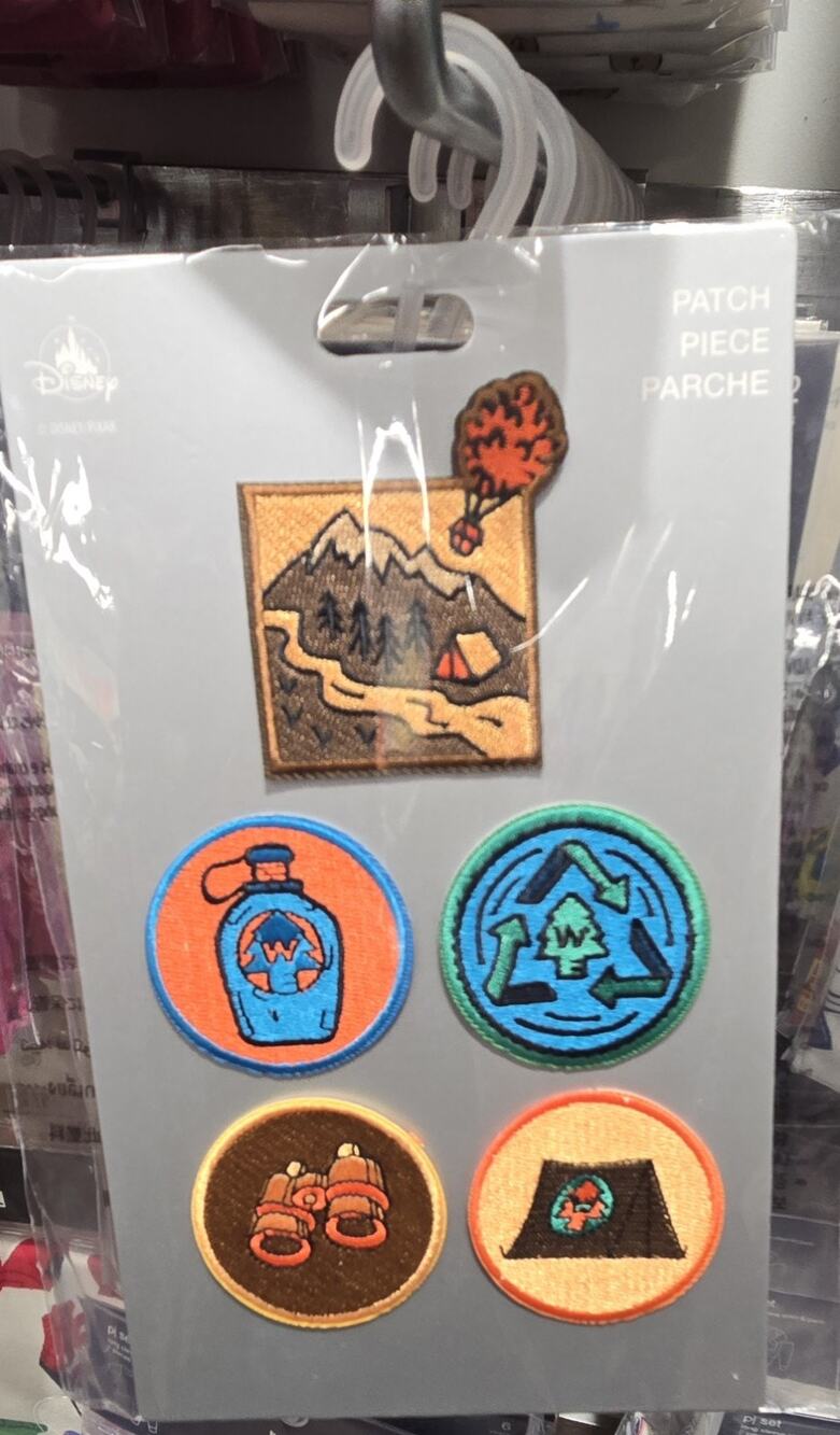 Disney Parks UP Wilderness Explorer Embroidered Iron On Patch Set 5 Pieces New
